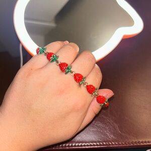 Strawberry Charm Bracelet